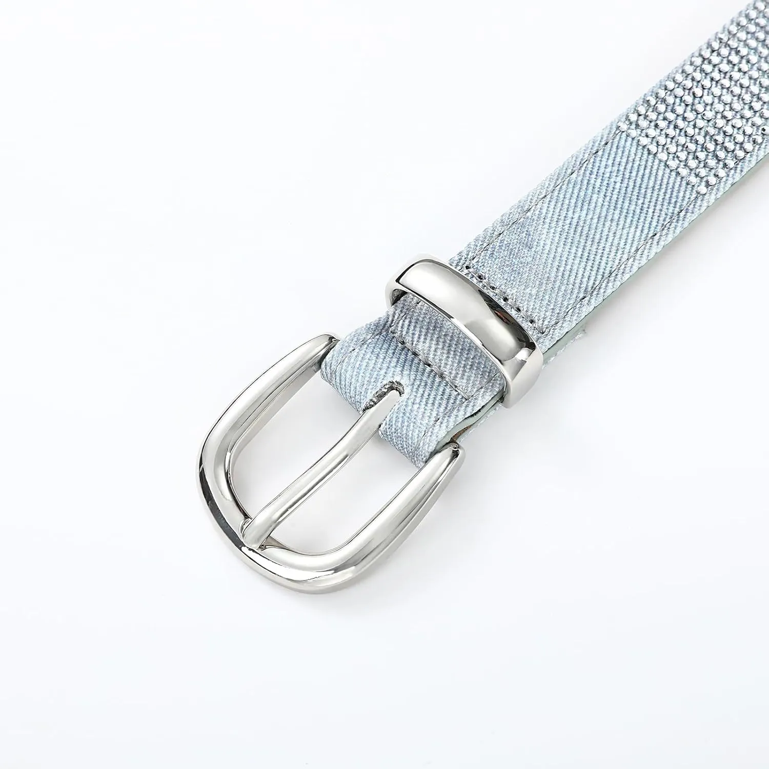 Rhinestone Belt for Women, Sparkly Diamond Belts for Womens Dresses, Ladies Glitter Belts for Jeans