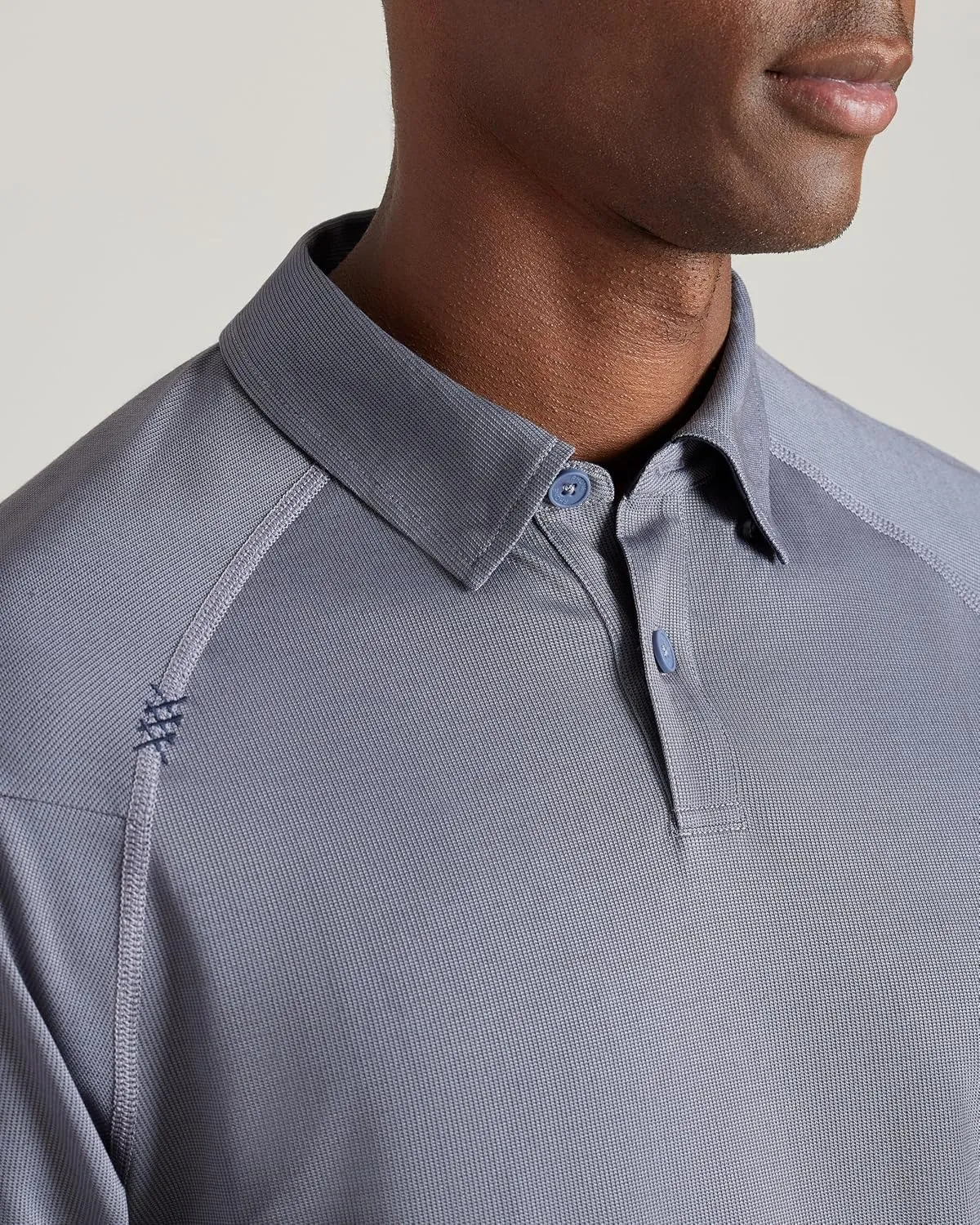 Rhone Delta Pique Mens Polo, Golf Shirts for Men, Anti Odor, Moisture Wicking Lightweight Polo Shirts