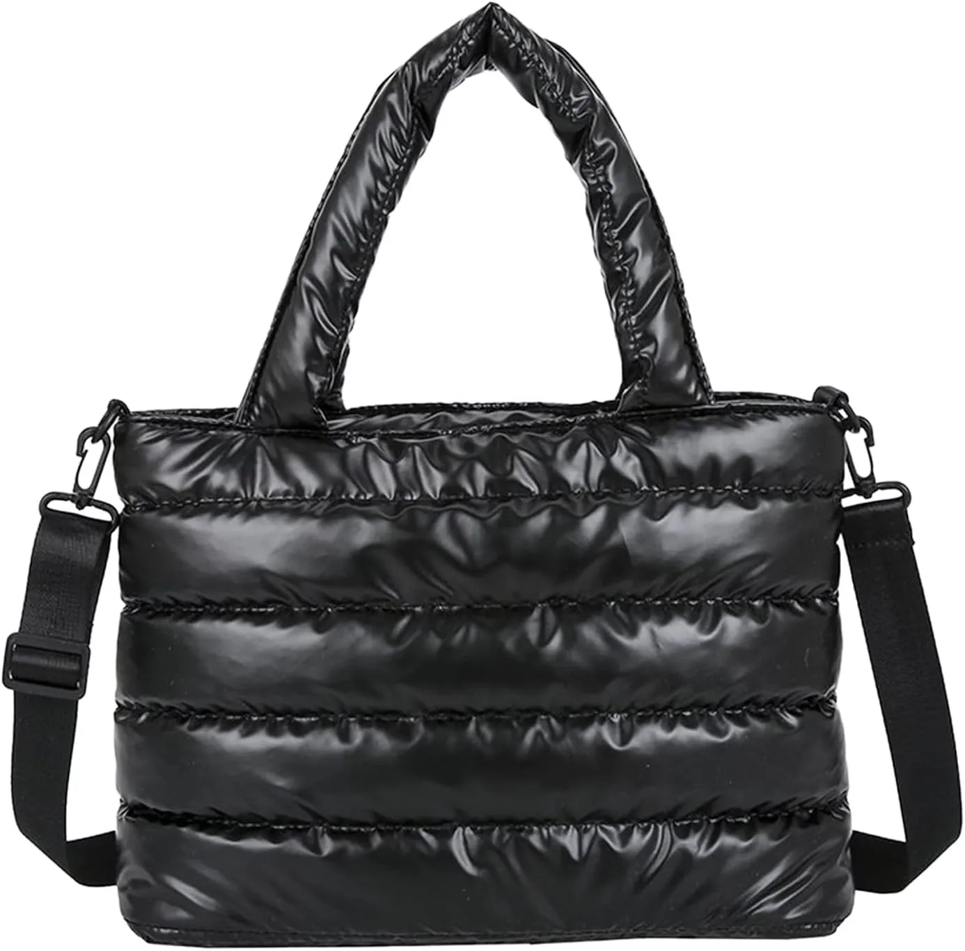 Sling Bag For Women Large Quilted Shoulder Bag Carryall Puffer Hobo Bag For Family Friends Travel College F