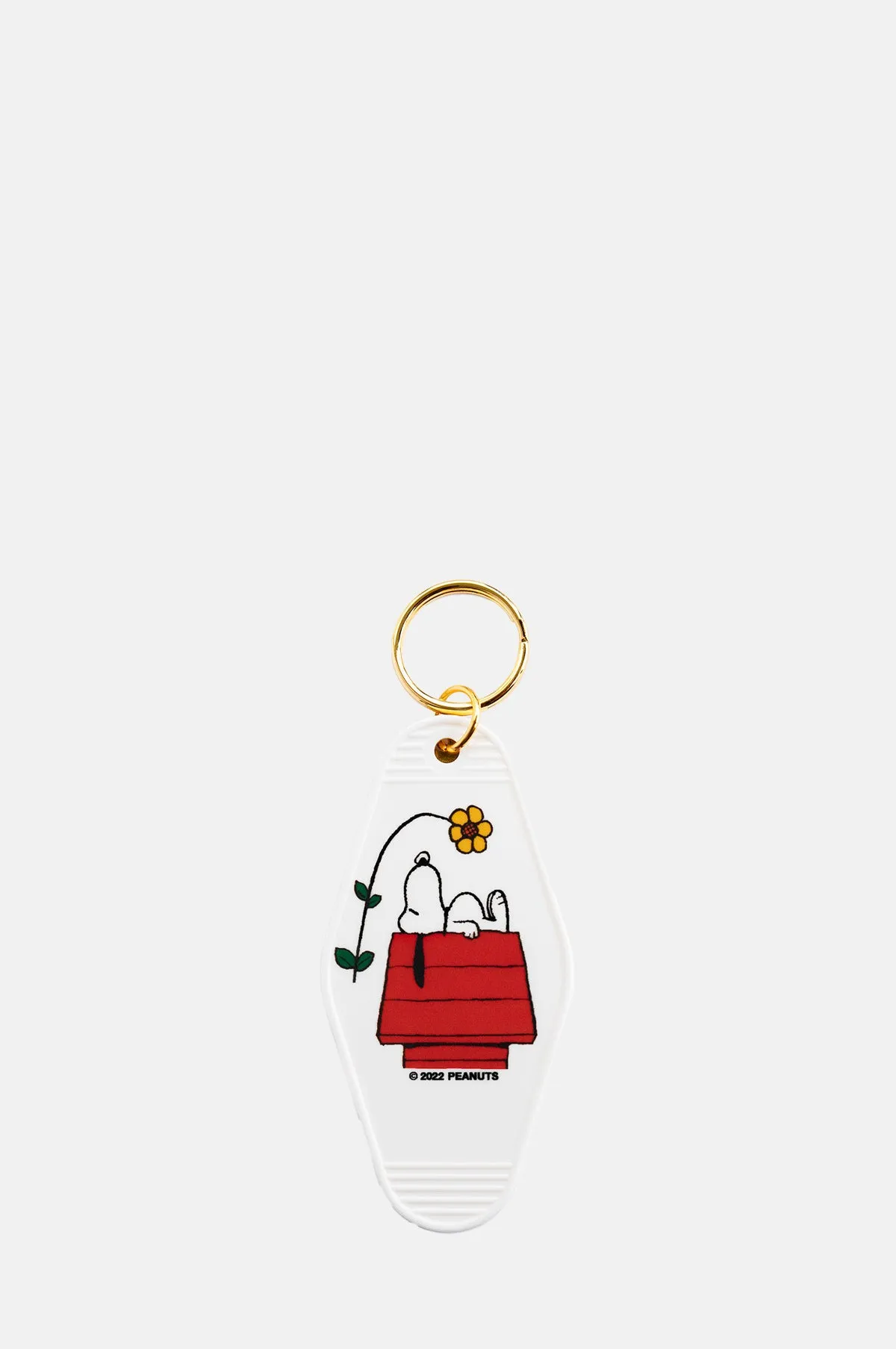 Snoopy Doghouse Flower Key Tag