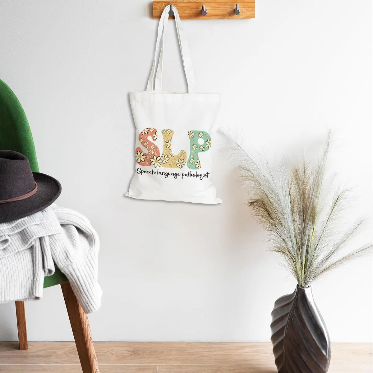 Speech Therapy Gifts SLP Tote Bag for Teacher Speech Language Pathology Beach Bag Speech Pathologist Gifts
