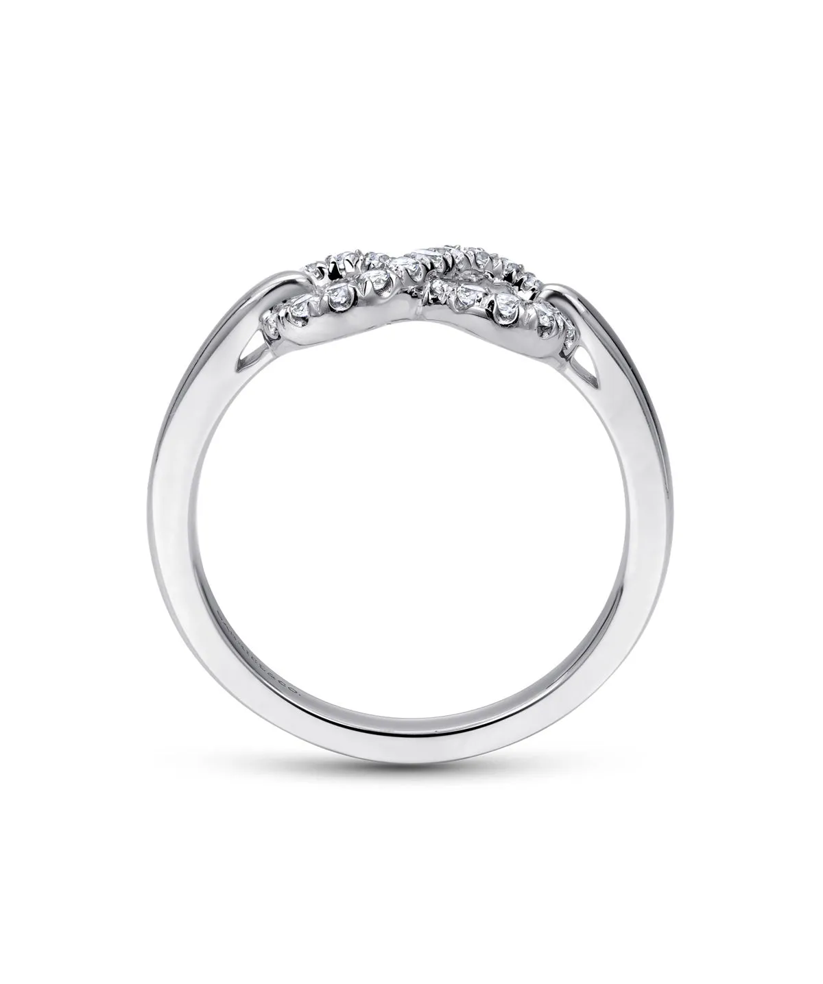 Sterling Silver White Sapphire Infinity Ring