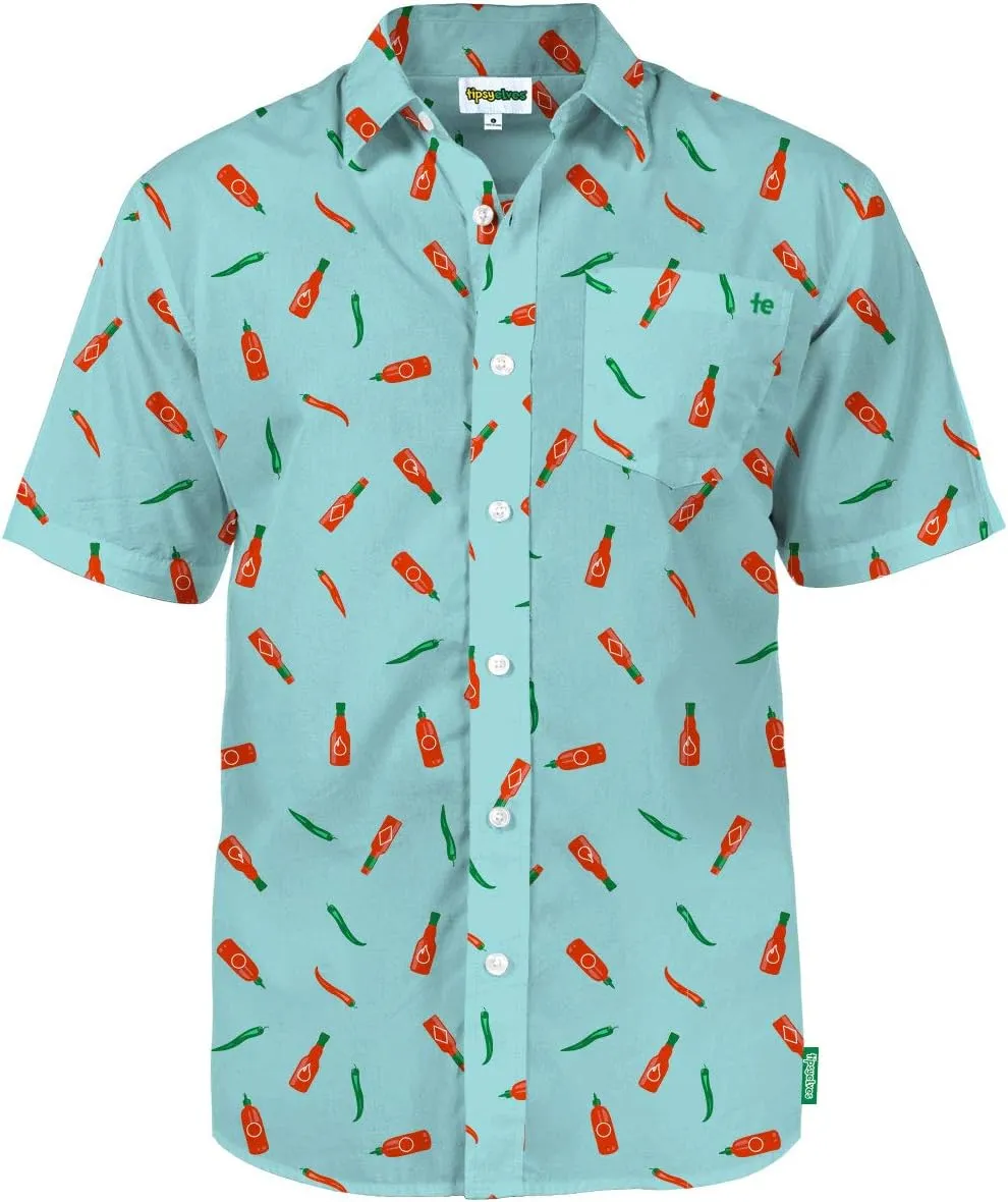Tipsy Elves Hawaiian Shirts for Men - Mens Casual Beach Summer Shirts - Stretch Fabric with Modern Fit