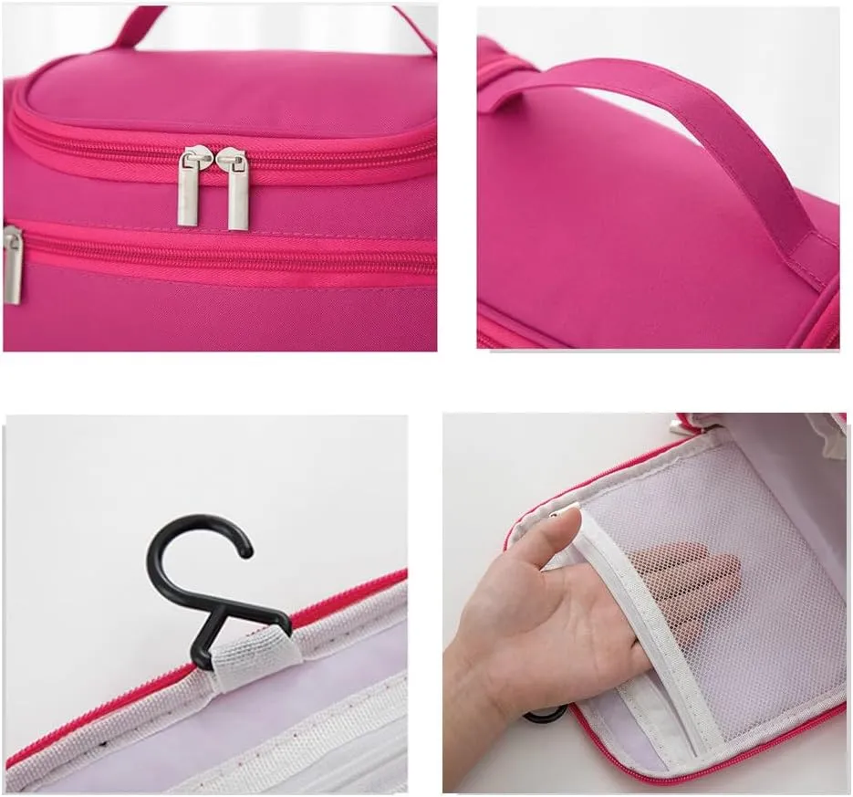 Toiletry Bag for Women Men,Travel Organizer Travel Bag Large Capacity Tote Bag Handbag (Purple)