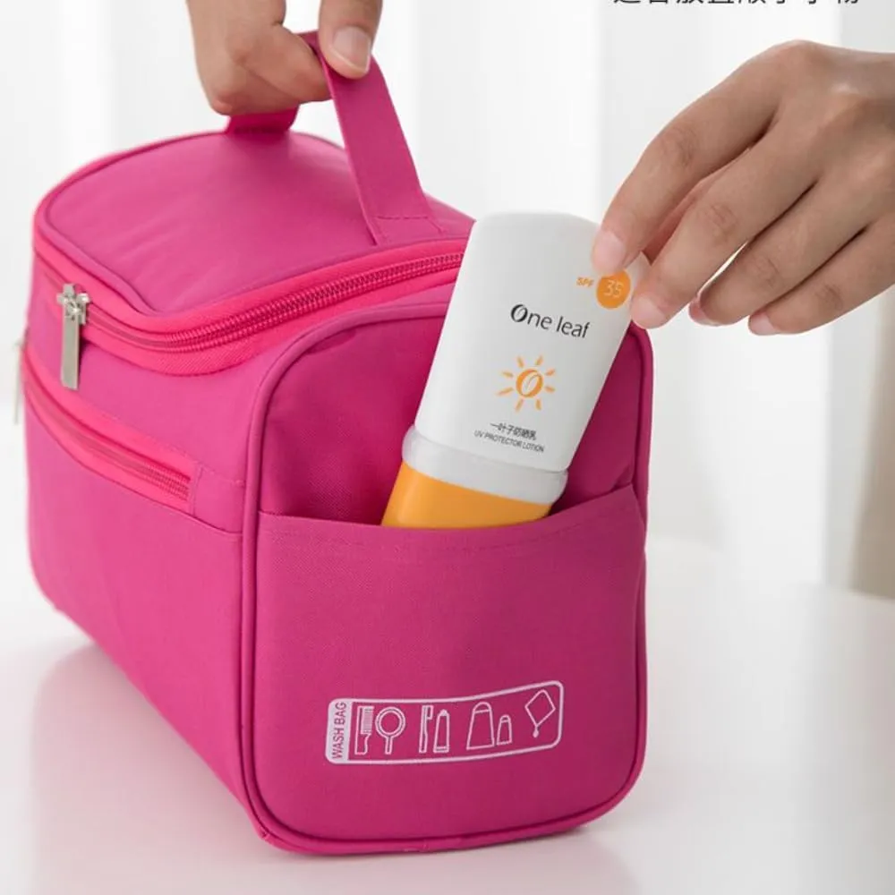 Toiletry Bag for Women Men,Travel Organizer Travel Bag Large Capacity Tote Bag Handbag (Purple)