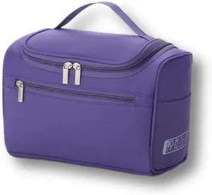 Toiletry Bag for Women Men,Travel Organizer Travel Bag Large Capacity Tote Bag Handbag (Purple)