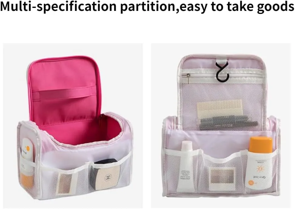 Toiletry Bag for Women Men,Travel Organizer Travel Bag Large Capacity Tote Bag Handbag (Purple)