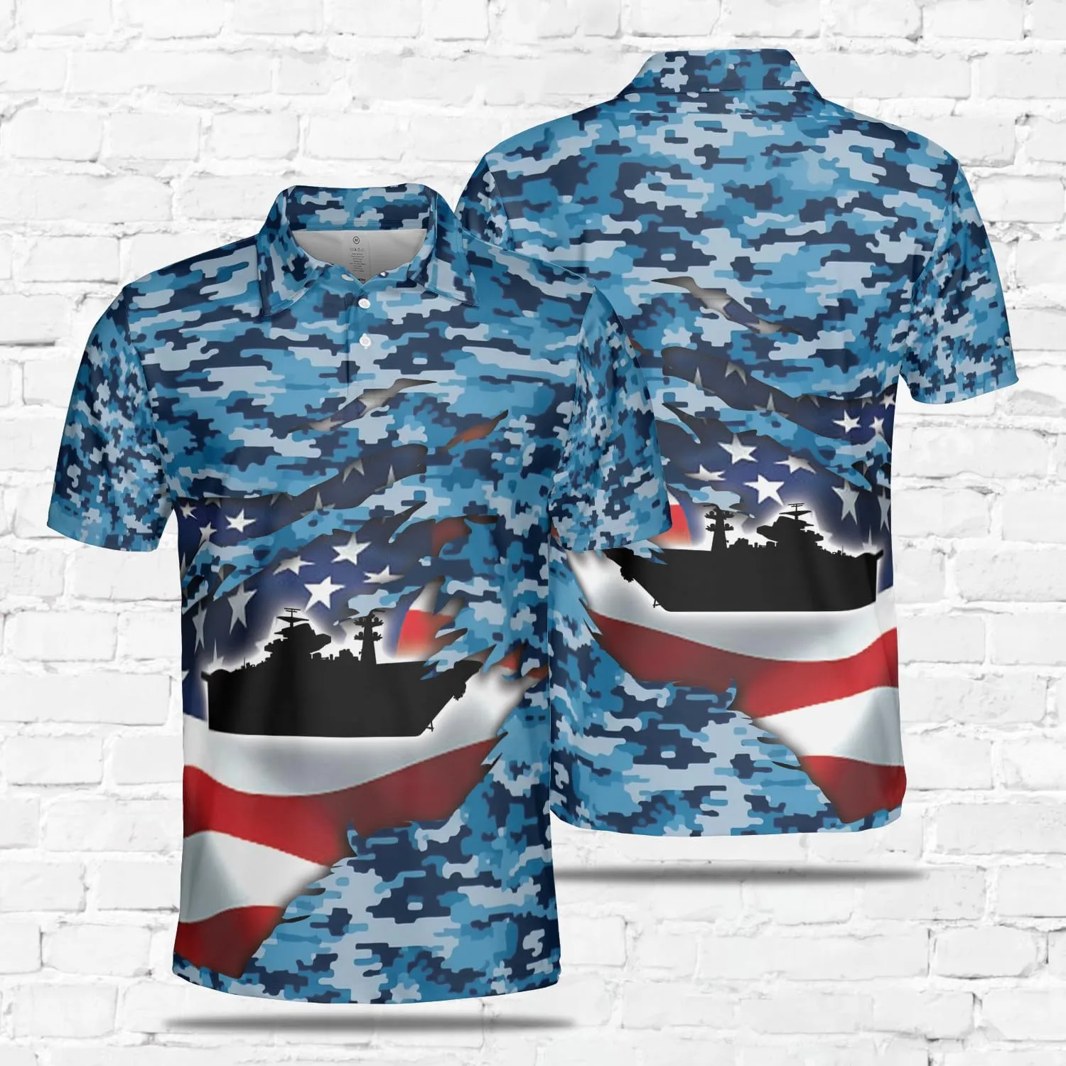 US Veteran Polo Shirts for Men - US Soldiers Men's Quick Dry Short Sleeve Polo Shirts Series 07