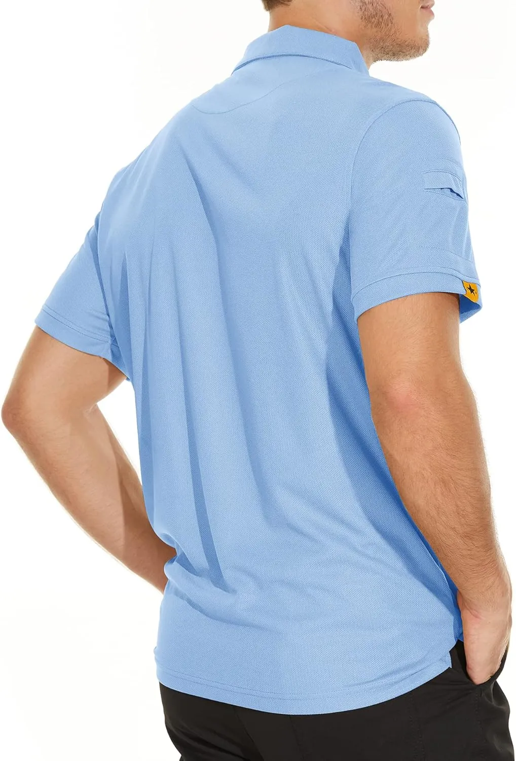 V VALANCH Polo Shirts for Men 4 Pack Short Sleeve Cool Dri Collared Tennis Golf Shirts