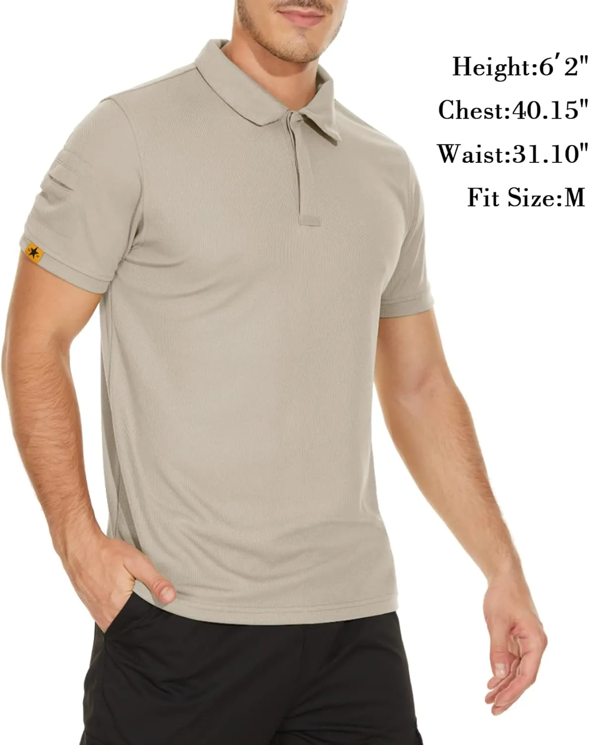 V VALANCH Polo Shirts for Men 4 Pack Short Sleeve Cool Dri Collared Tennis Golf Shirts