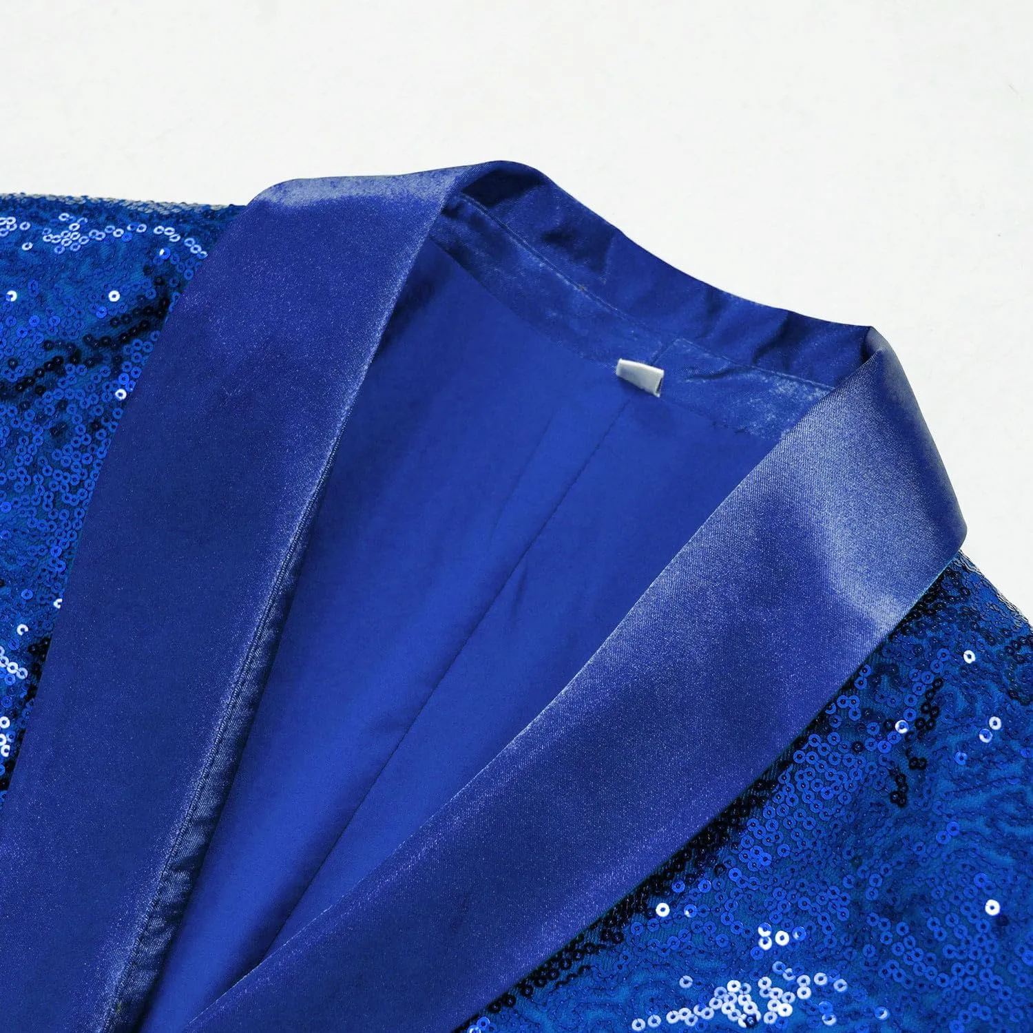 Women Sequin Jacket Long Sleeved Slim Blazer with Pocket
