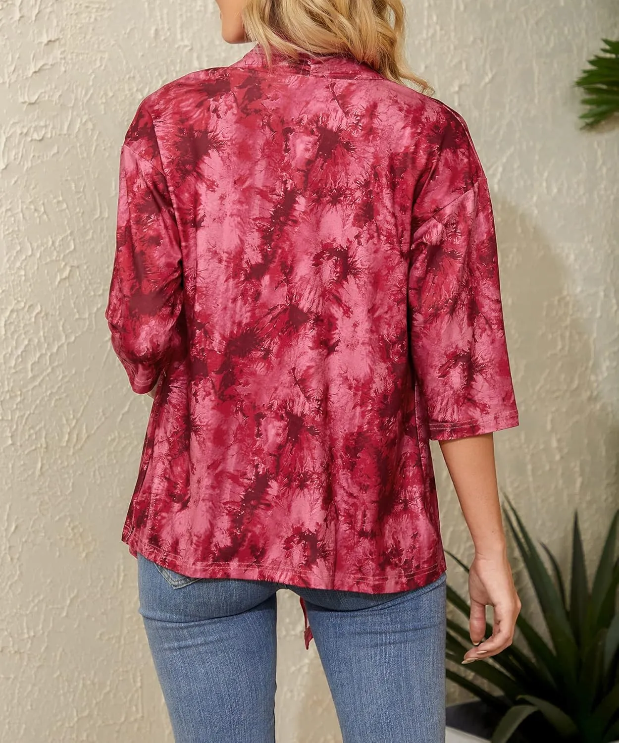 Women's Shurgs Open Front Cardigan 3/4 Sleeves Lightweight Casual S-XXL