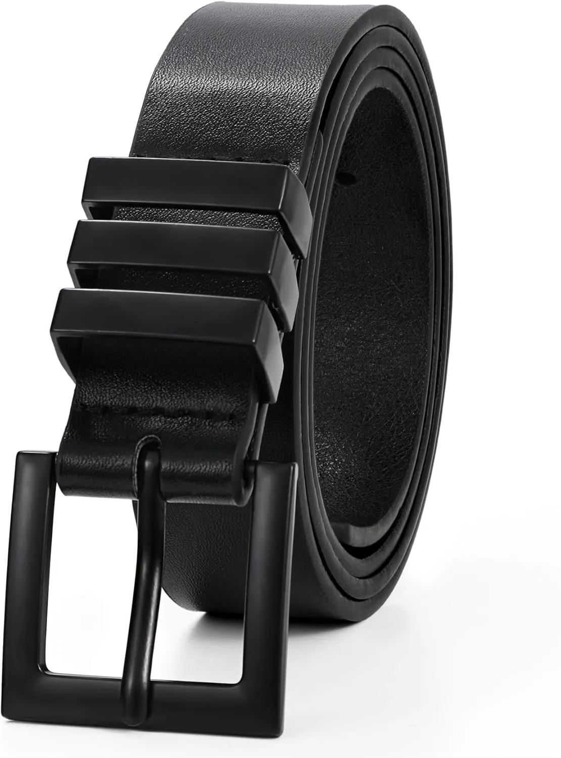 XZQTIVE Plus Size Women's Leather Belts for Jeans Pants Dress Fashion Ladies Waist Belt with Square Gold Buckle