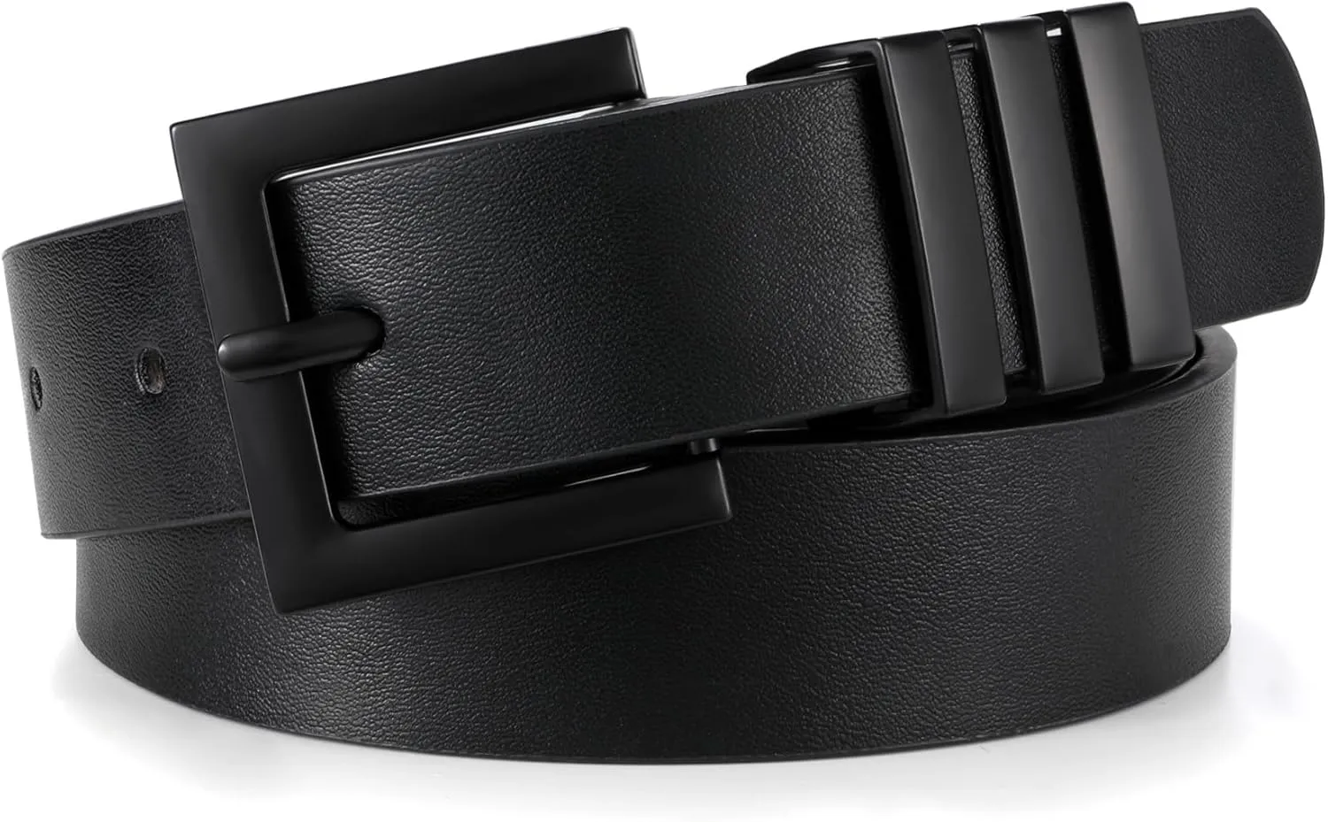 XZQTIVE Plus Size Women's Leather Belts for Jeans Pants Dress Fashion Ladies Waist Belt with Square Gold Buckle