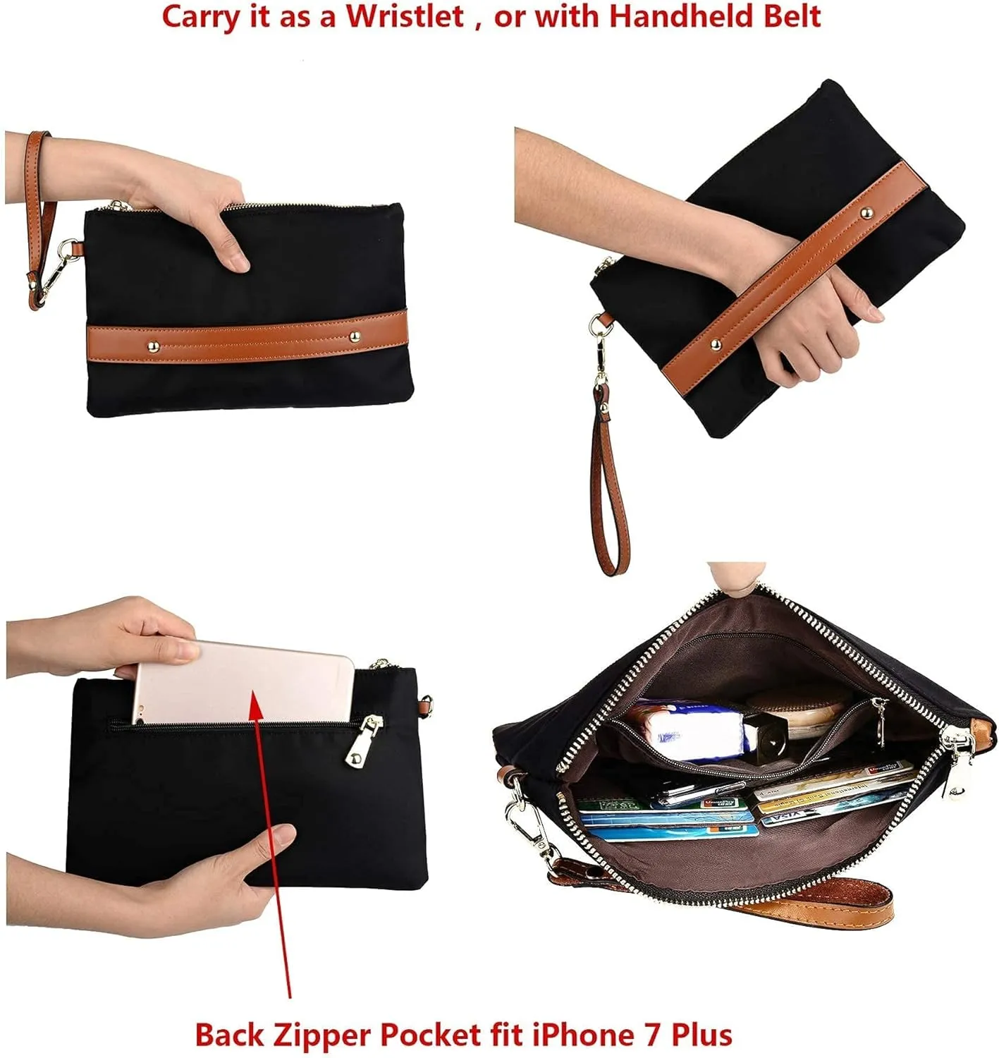 YALUXE Women's Nylon Tote Bags Large Capacity Shoulder Bags Work Handbags Purses