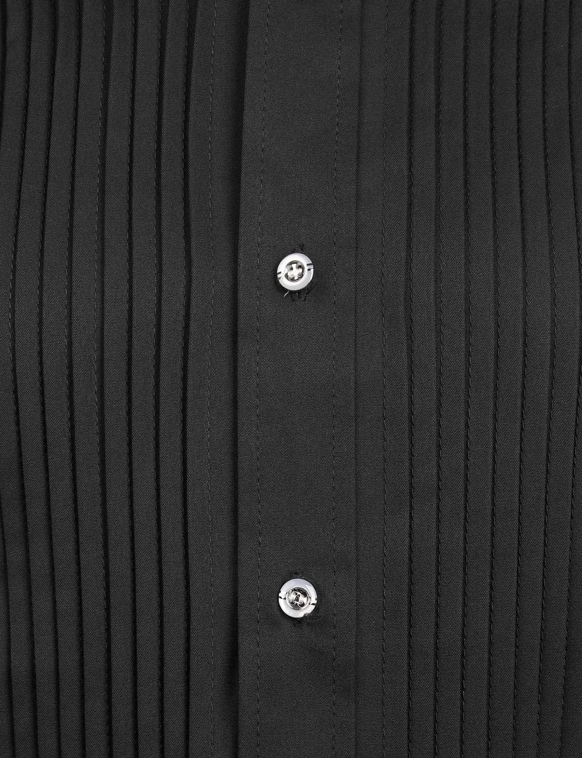 ZEROYAA Mens Slim Fit Long Sleeve Tuxedo Dress Shirts/Prom Performing Shirts