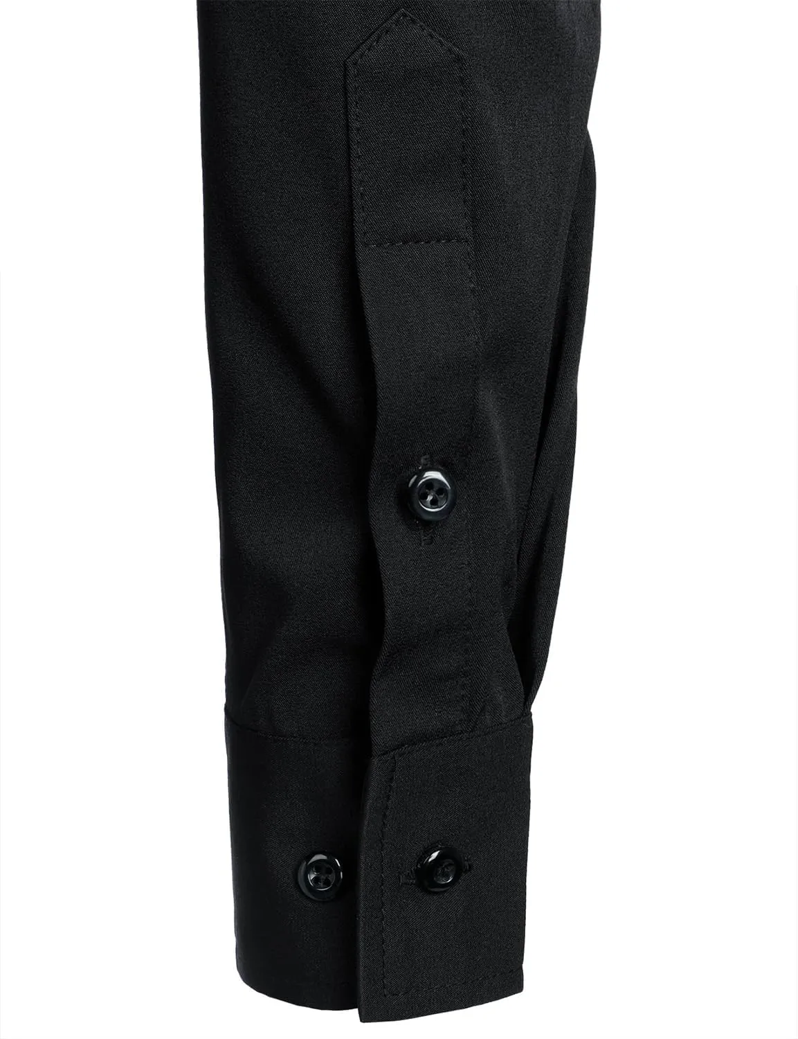 ZEROYAA Mens Slim Fit Long Sleeve Tuxedo Dress Shirts/Prom Performing Shirts