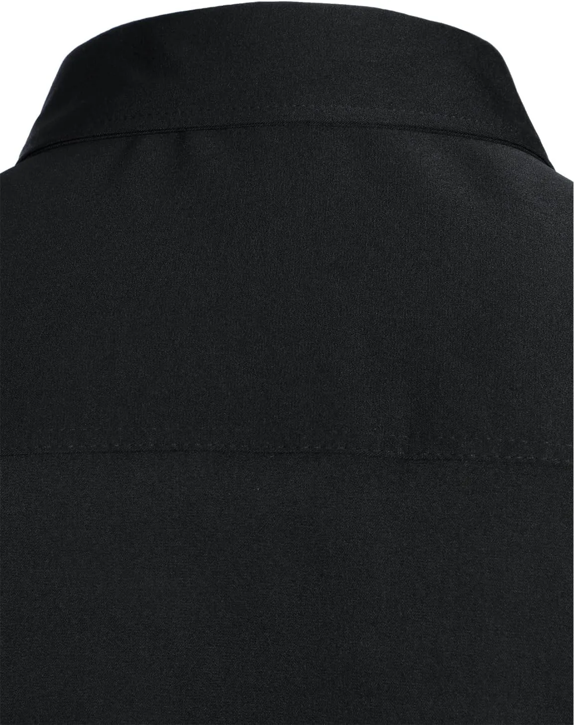 ZEROYAA Mens Slim Fit Long Sleeve Tuxedo Dress Shirts/Prom Performing Shirts
