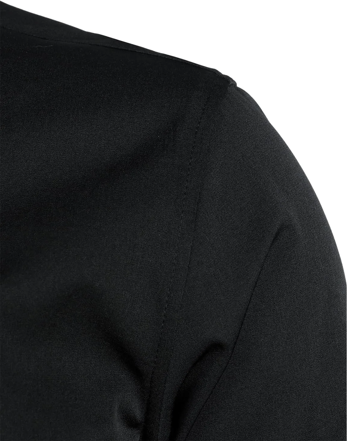 ZEROYAA Mens Slim Fit Long Sleeve Tuxedo Dress Shirts/Prom Performing Shirts