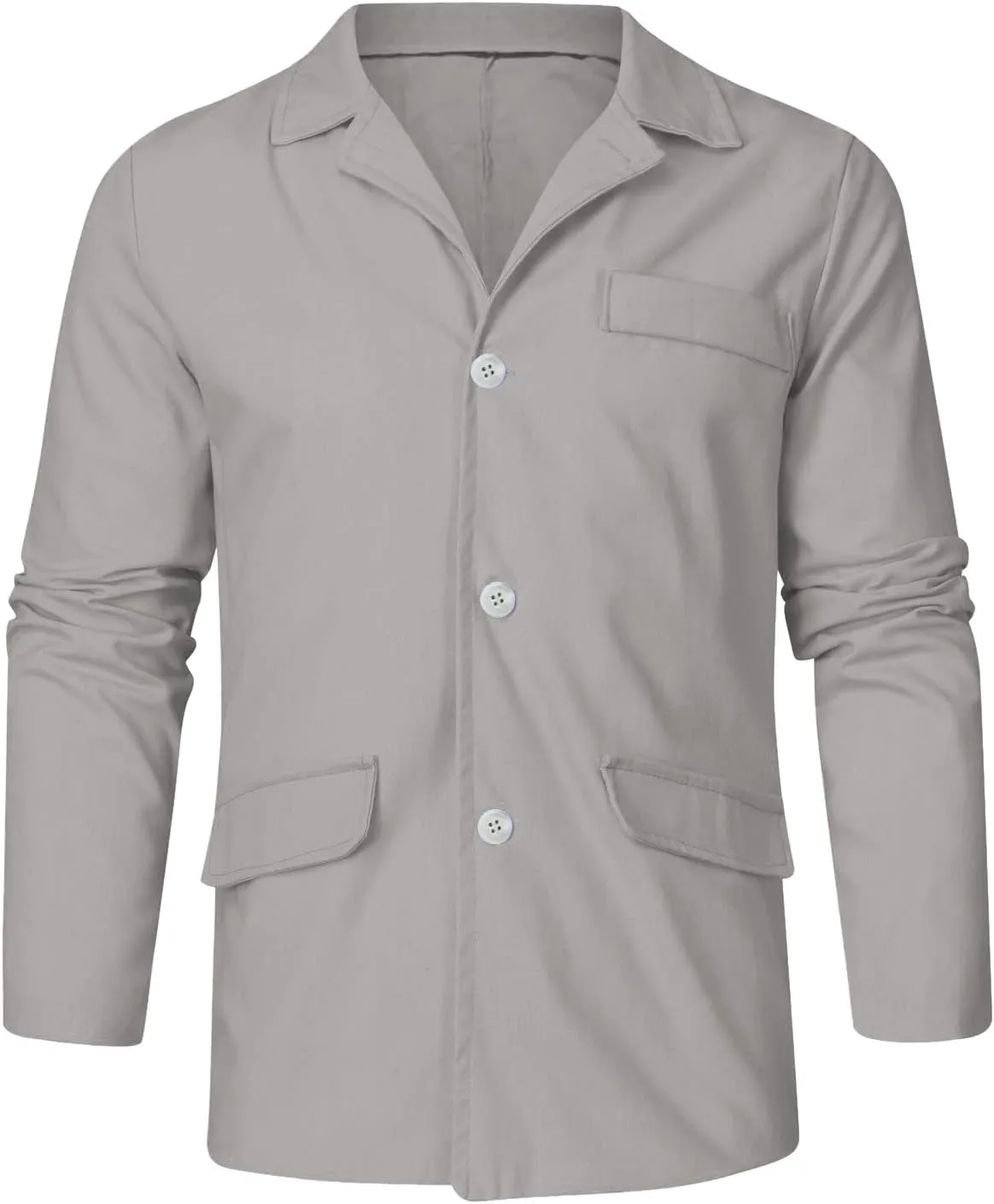 ZYXTIM Men's Casual Blazer Sport Coat Long Sleeve Button Down Lightweight Slim Casual Business Work Jackets Coat Plus Size